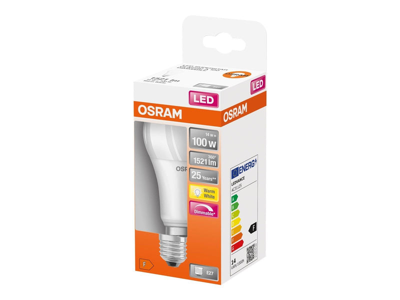 Osram LED-Lampe Superstar Classic A60 14W/827 (100W) Frosted E27