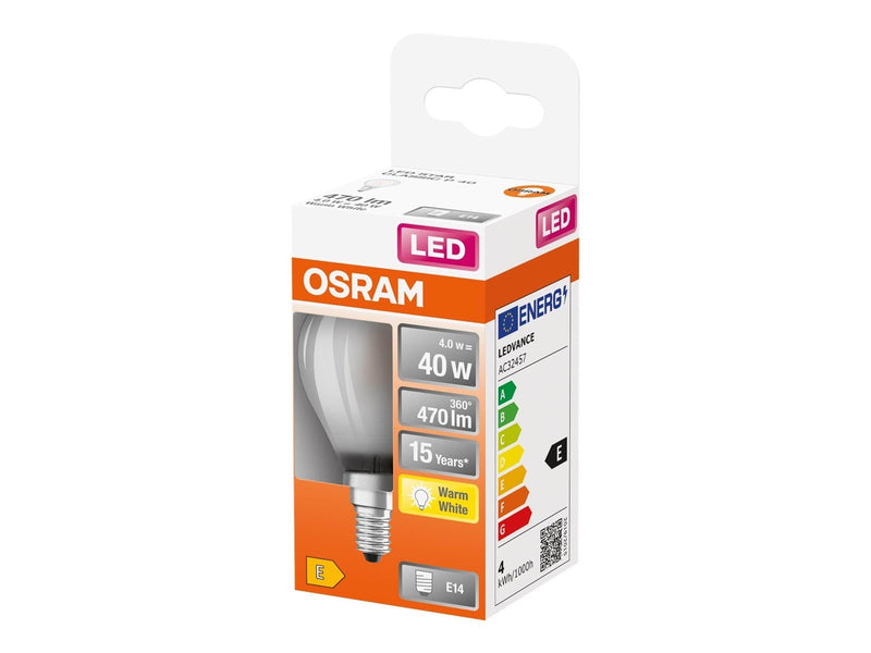 Osram LED-Lampe Classic Candle 4W/827 (40W) Clear E14