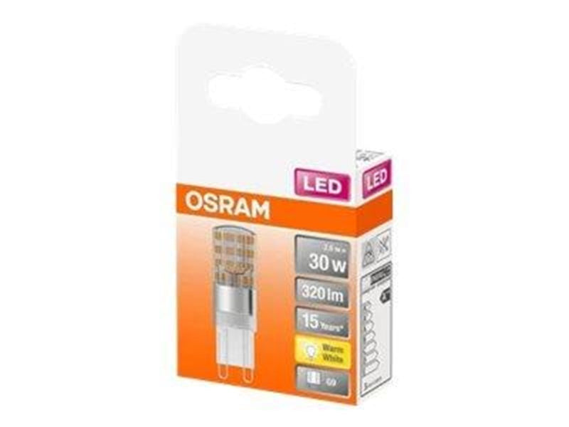 Osram LED-Lampe PIN 2,6W/827 (30W) G9