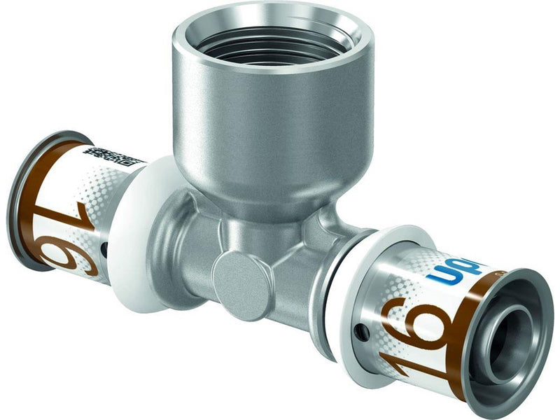 Uponor s-press plus tee adapter female thread 32 mm x 34