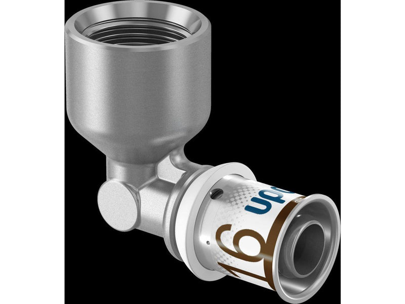 Uponor s-press plus elbow female thread 16 mm x 12