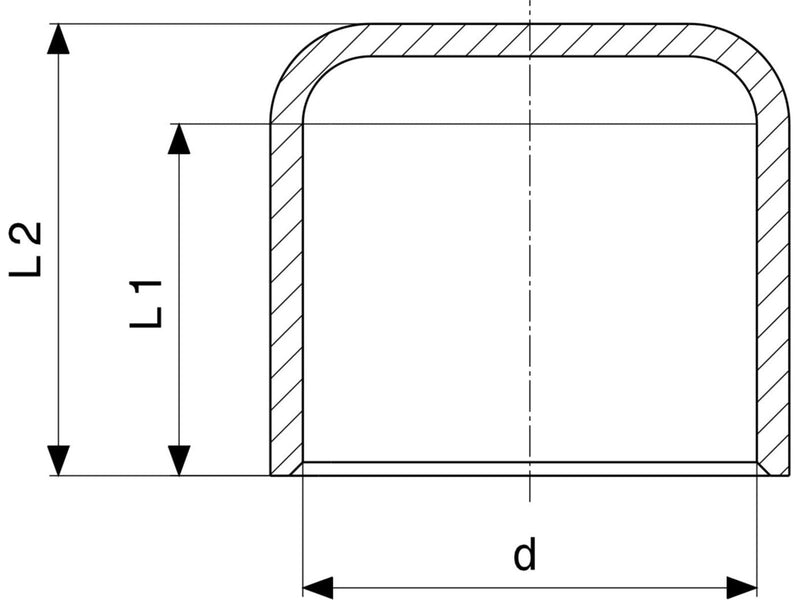 Viega End sleeve 15 mm copper