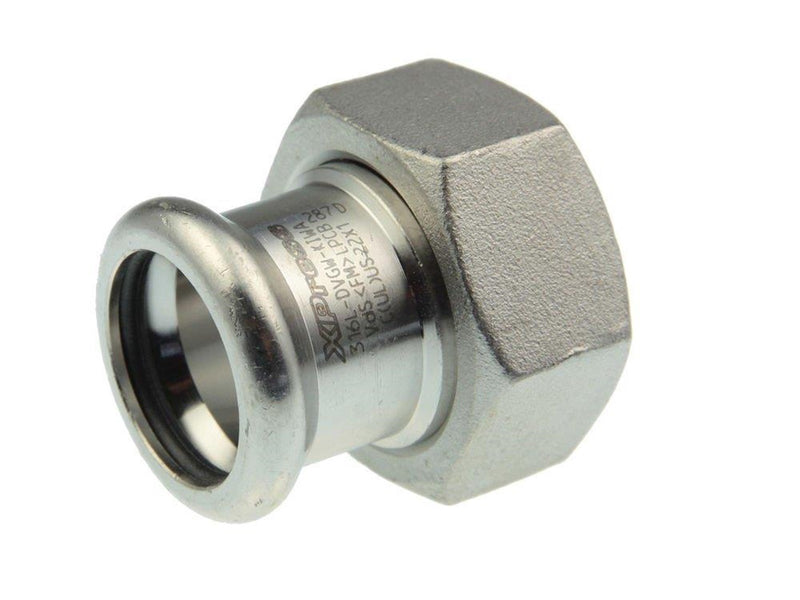 Vsh Fabrieken Xpr stainless coupl w/nut ff 15xg3/4