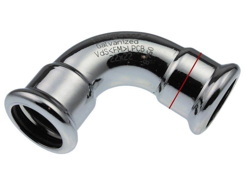Vsh Fabrieken Xpr carbon elbow 90 deg. ff 35
