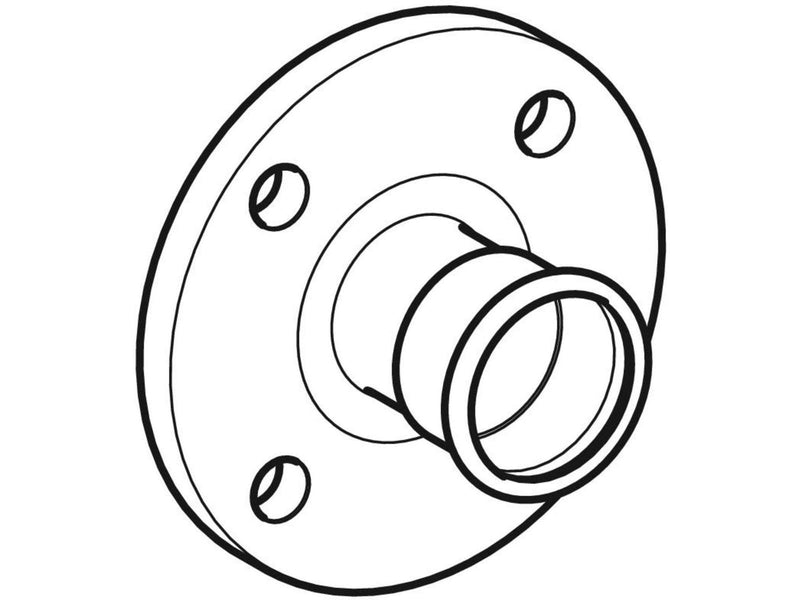 Geberit mapress stainless steel flange pn 10/16 with pressing socket d54mm