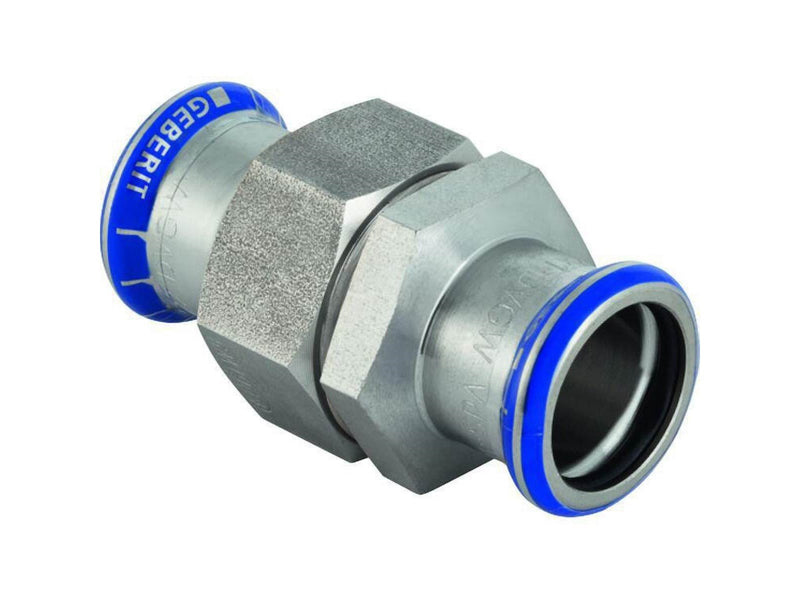 Geberit mapress stainless steel union with union nut made of crni steel: 35mm