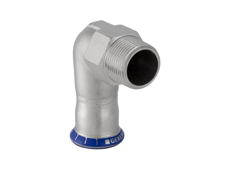 Geberit Elbowad mt stst 90g d22-r3/4