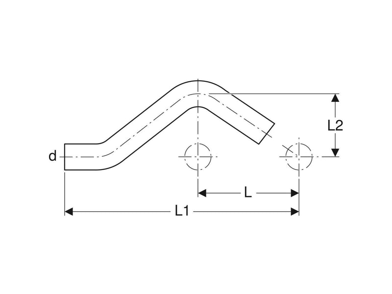 Geberit Pipe bridge cst d15 zn-pl