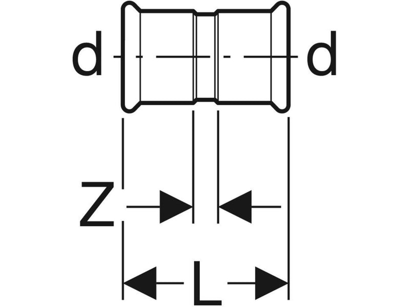 Geberit Coupling cst d15 verz