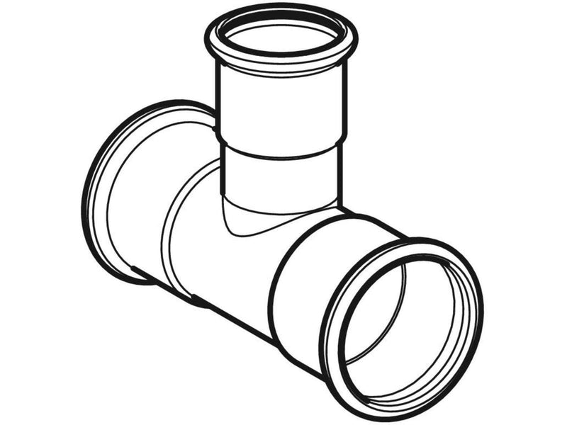 Geberit T-piece cst d35-18-35 zn-pl