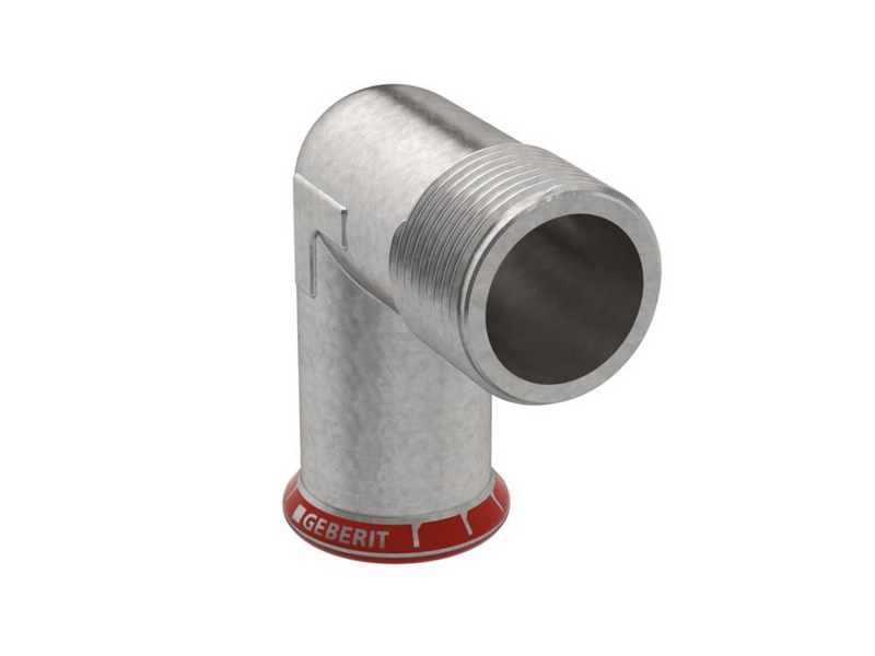 Geberit Elbowad mt cst 90g d22-r3/4 zn-pl