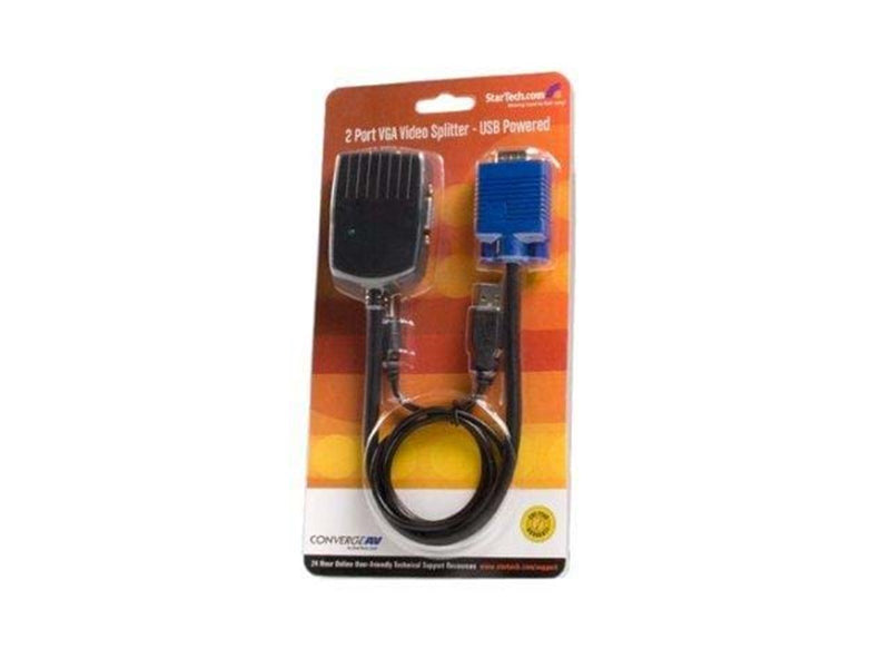 StarTech.com 2 Port VGA Video Splitter - USB Powered - Videosplitter - 2 Anschlüsse