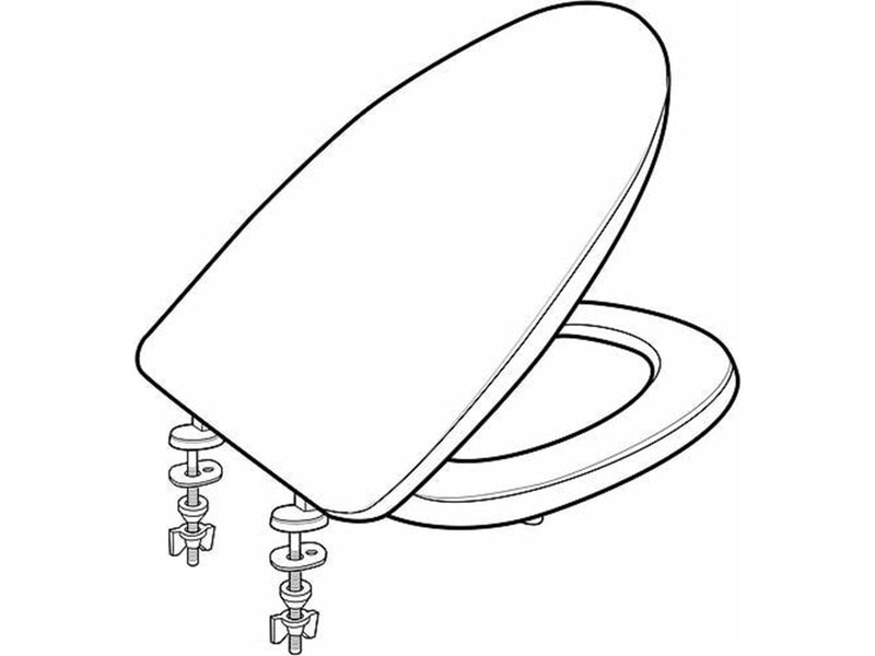 Ifö cera hard seat white w quick release