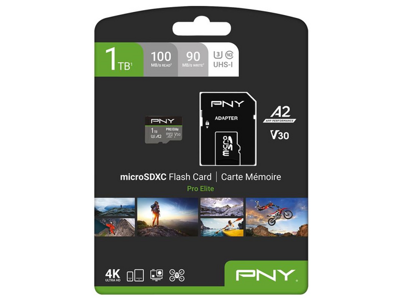 PNY PRO Elite MicroSD/SD - 100MB/s - 1TB