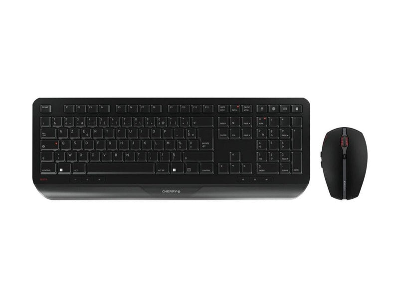 Cherry GENTIX DESKTOP - Tastatur & Maus Set - Französisch - Schwarz