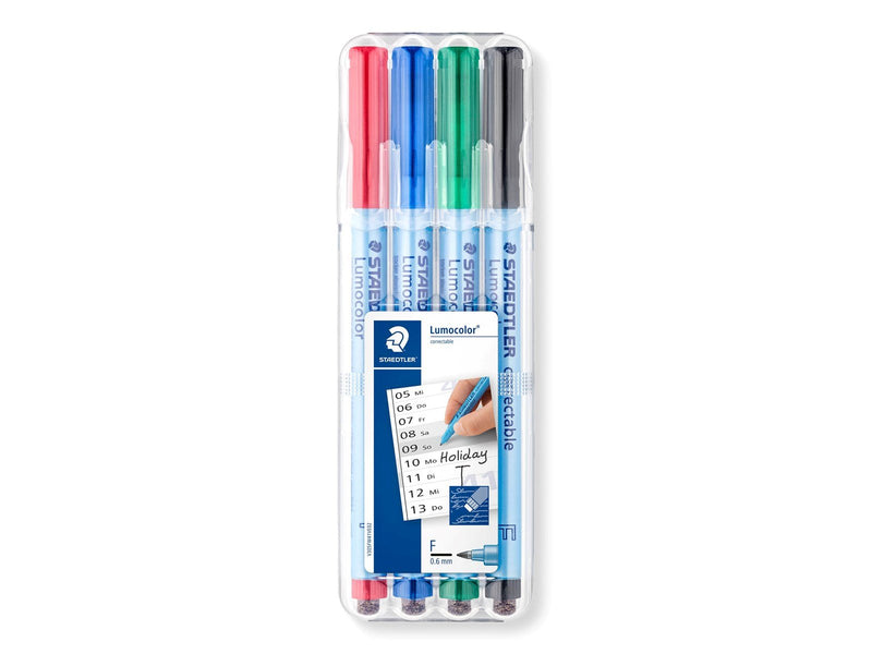 Staedtler OHP pen Lumocolor correct F 4pcs