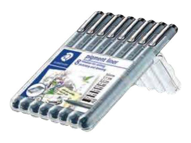 Staedtler Fineliner pigment liner black 8pcs