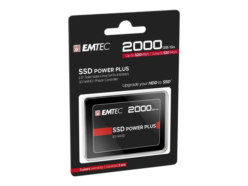 Emtec X150 Power Plus 3D NAND SSD - 2TB - SATA-600 - 2.5"