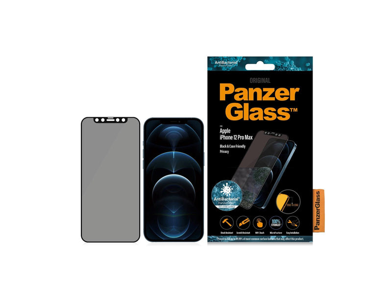 PanzerGlass Privacy Screen Protector Apple iPhone 12 Pro Max | Edge-to-Edge