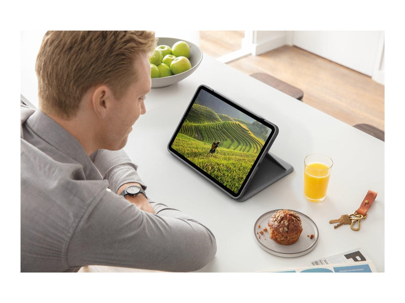 Logitech Folio Touch - Tastatur & Folio-Set - Englisch - UK - Grau