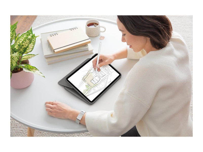 Logitech Folio Touch - Tastatur & Folio-Set - Englisch - UK - Grau