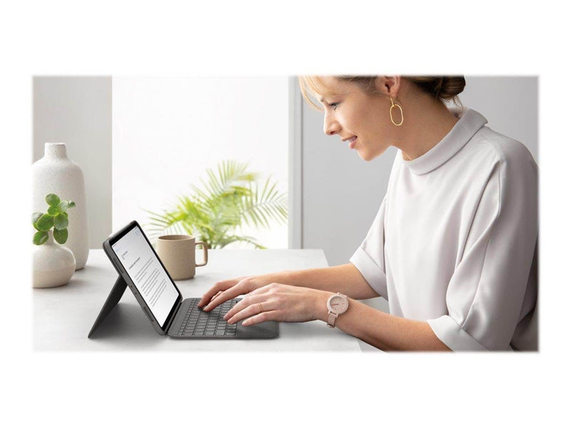 Logitech Folio Touch - Tastatur & Folio-Set - Englisch - UK - Grau