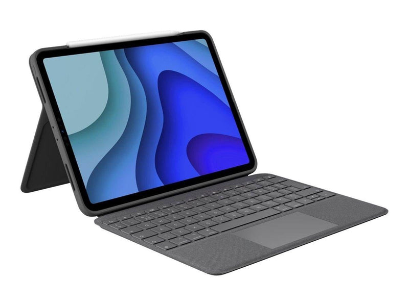 Logitech Folio Touch - Tastatur & Folio-Set - Englisch - UK - Grau