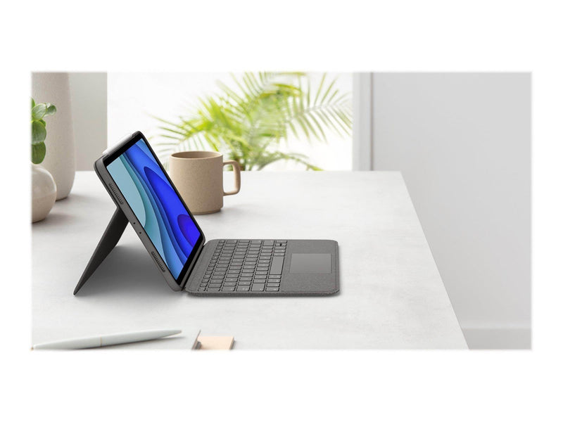Logitech Folio Touch - Tastatur & Folio-Set - Englisch - UK - Grau