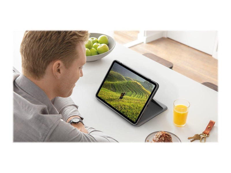 Logitech Folio Touch - Tastatur & Folio-Set - Englisch - UK - Grau