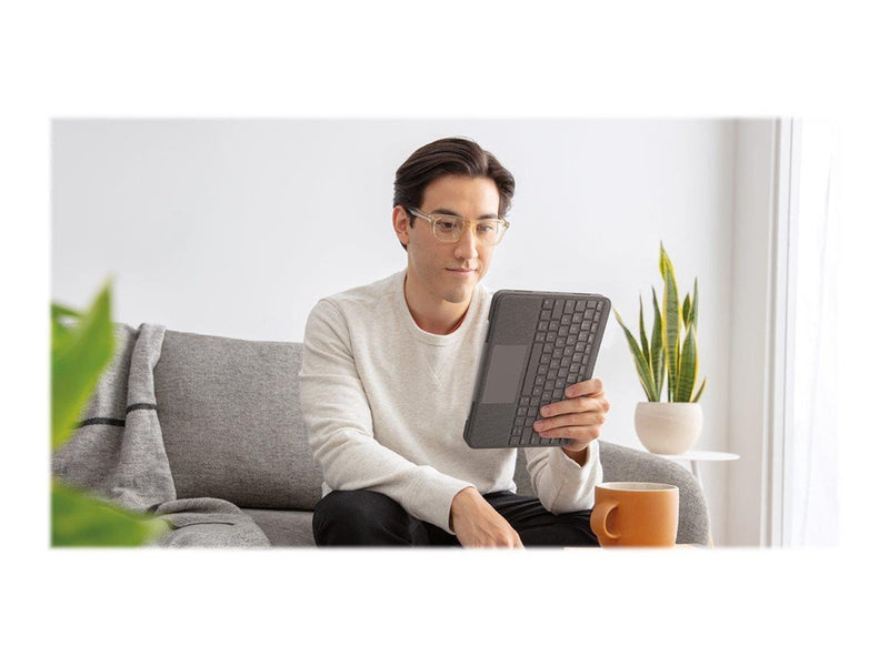 Logitech Folio Touch - Tastatur & Folio-Set - Englisch - UK - Grau