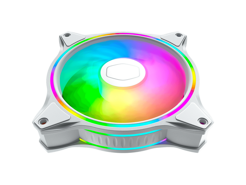 Cooler Master MasterFan MF120 HALO White - Gehäuselüfter - 120mm - Weiß mit RGB-Beleuchtung - 30 dBA