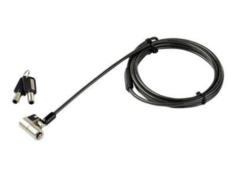 StarTech.com 6' (2m) 3-in-1 Universal Laptop Cable Lock - Keyed Security Lock for K-Slot Nano & Wedge Slot Desktop/Laptop - Anti