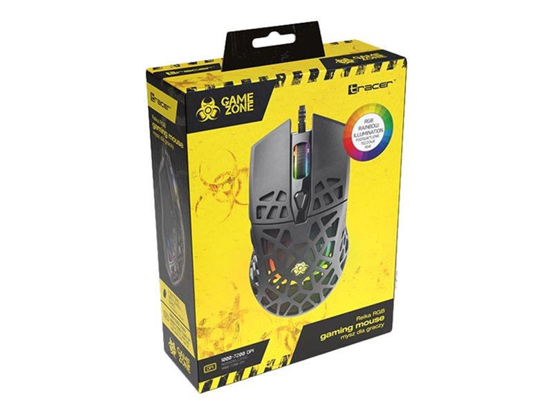 Tracer GAMEZONE Reika - mouse - USB - matte finish - Maus (Schwarz)