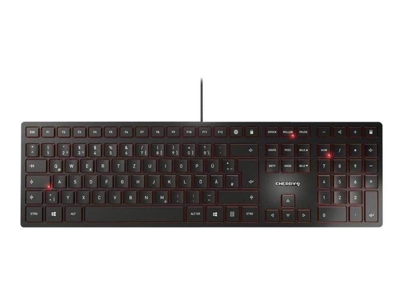 Cherry KC 6000 SLIM - Tastaturen - Belgien - Schwarz