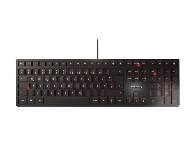 Cherry KC 6000 SLIM - Tastaturen - Belgien - Schwarz