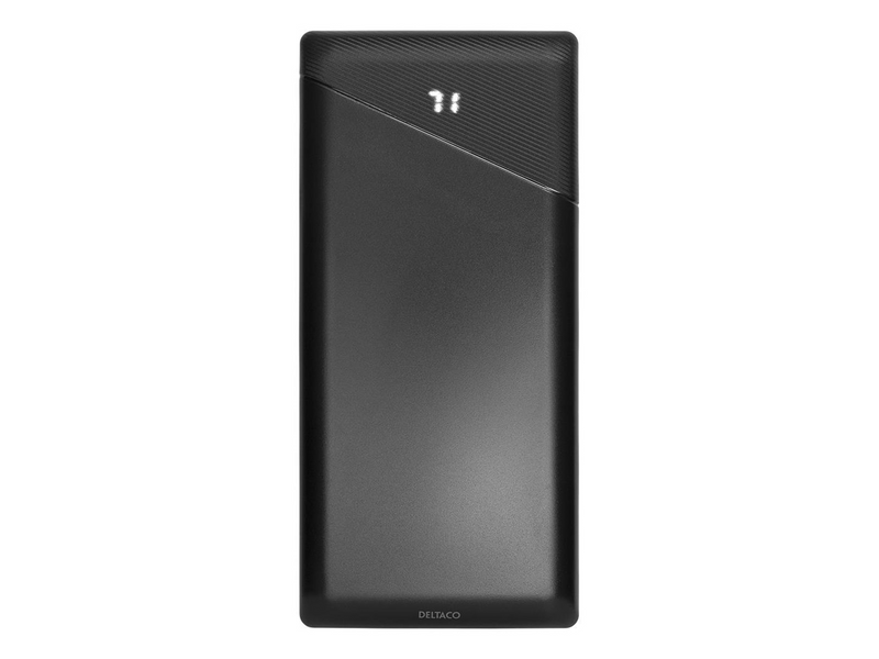 Deltaco Power bank 30000 mAh 3 A/18 W 111 Wh 2x Powerbank (Akku) - schwarz - 30 Wh