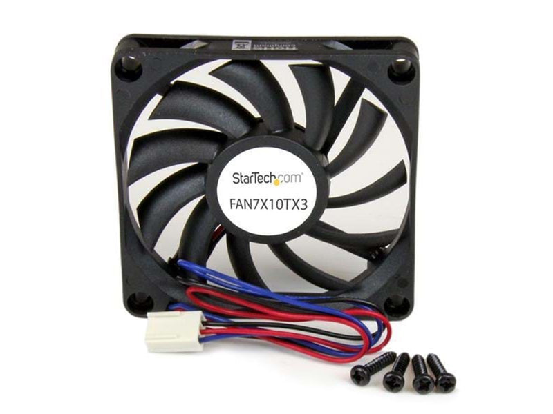 StarTech.com Ersatz 70mm TX3 Dual B - Gehäuselüfter - 70mm - Schwarz