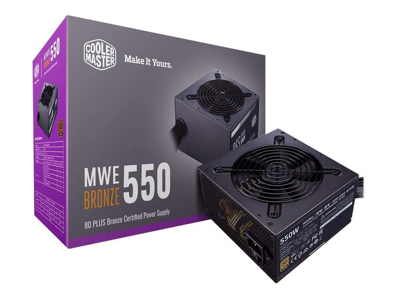 Cooler Master MWE Bronze V2 550 Netzteile - 550 Watt - 120 mm - ATX 2.52 - 80 Plus Bronze zertifiziert