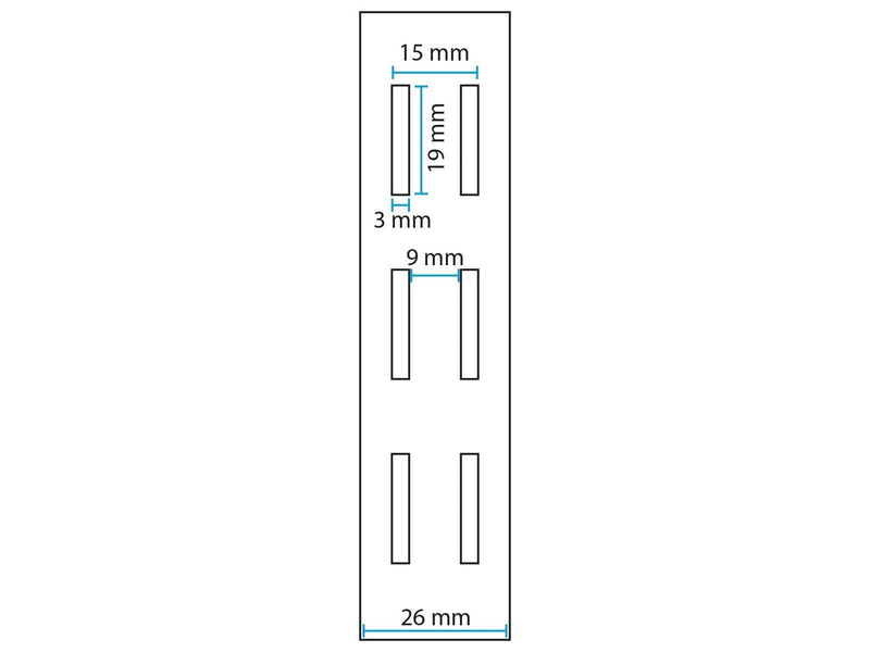 Homeit Wall rail Rack System 42cm - black