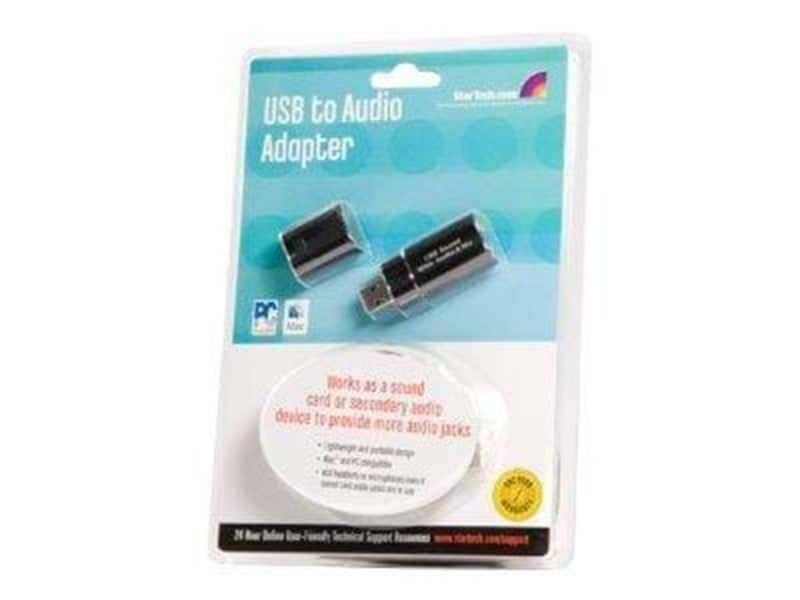 StarTech.com USB Stereo Audio Adapter External Sound Card
