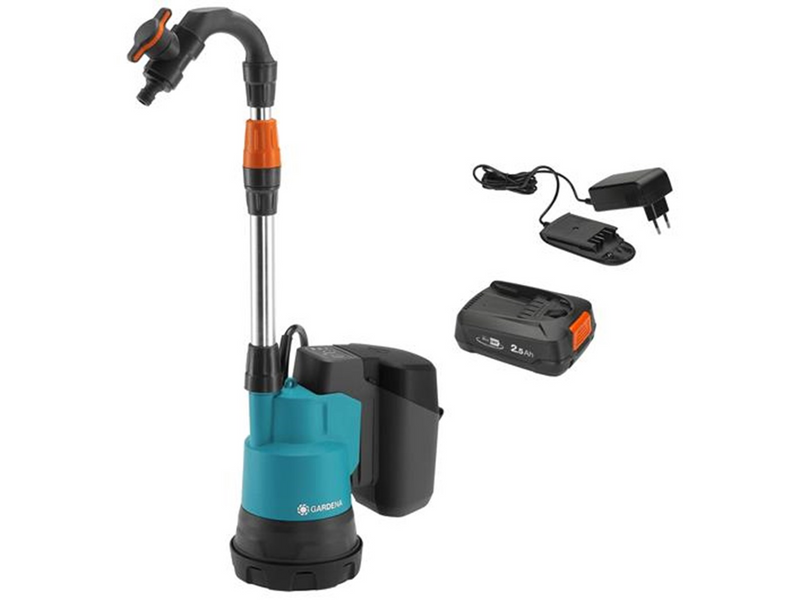Gardena Battery Rain Water Tank Pump 2000/2 Li-18 ready-to-use Set
