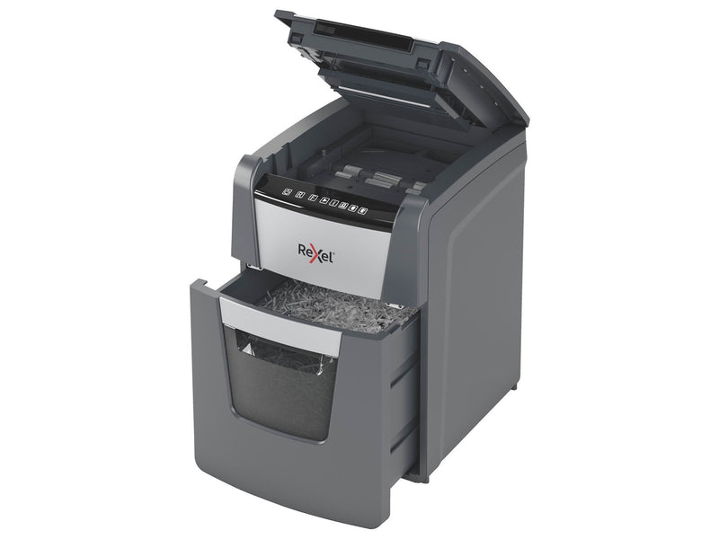 Rexel Optimum AutoFeed+ 100X Automatischer Aktenvernichter Partikelschnitt, P4