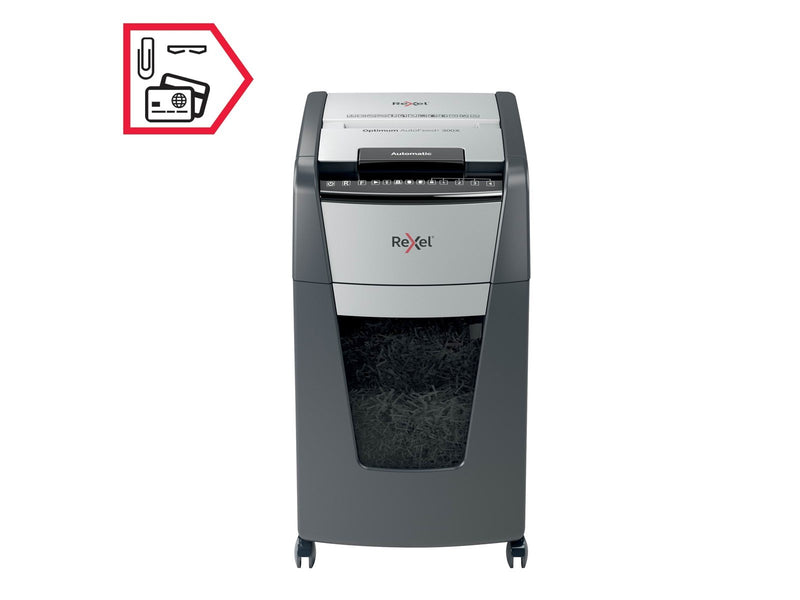 Rexel Optimum AutoFeed+ 300X Automatischer Aktenvernichter Partikelschnitt, P4