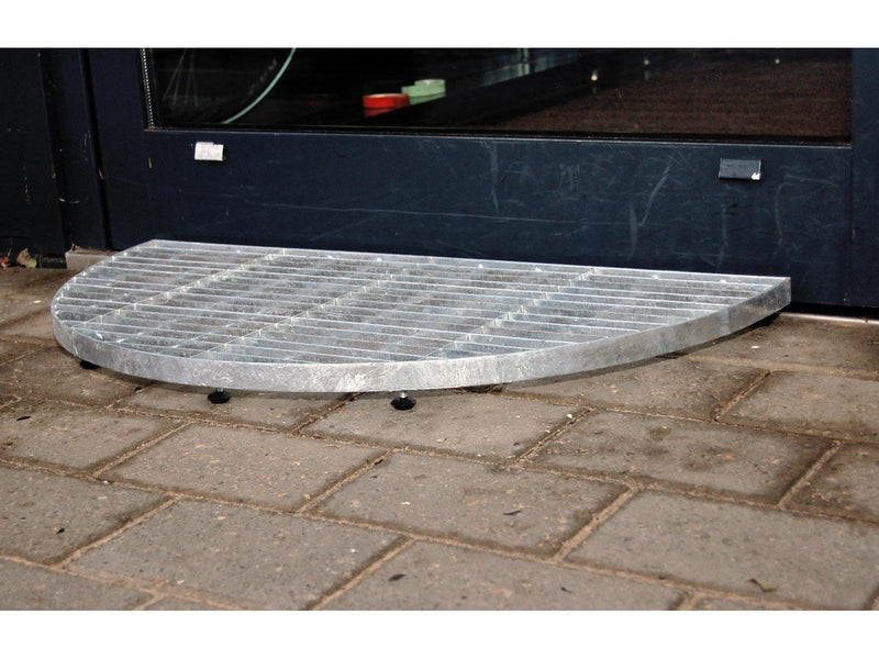 Homeit Doorstep grid semicircular - galvanised