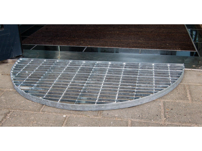 Homeit Doorstep grid semicircular - galvanised