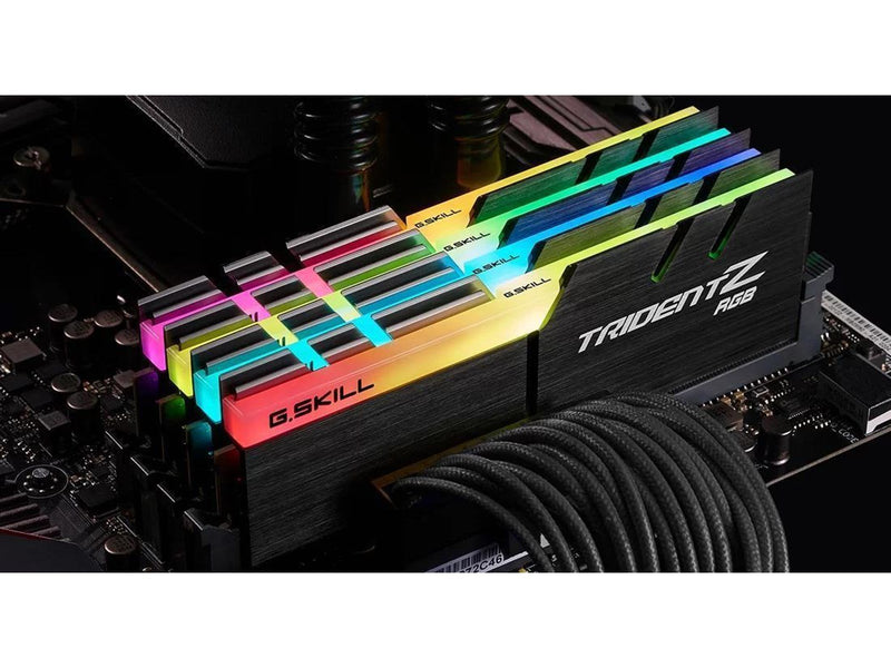 G.Skill Trident Z RGB DDR4-2666 - 128GB - CL19 - Quad Channel (4 pcs) - Intel XMP - Schwarz mit RGB