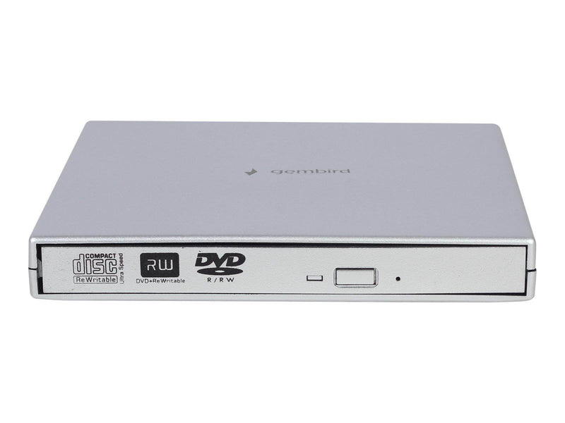 Gembird DVD-USB-02 - DVD±RW (±R DL) / DVD-RAM drive - USB 2.0 - external - DVD-RW (Brenner) - USB 2.0 - Silber