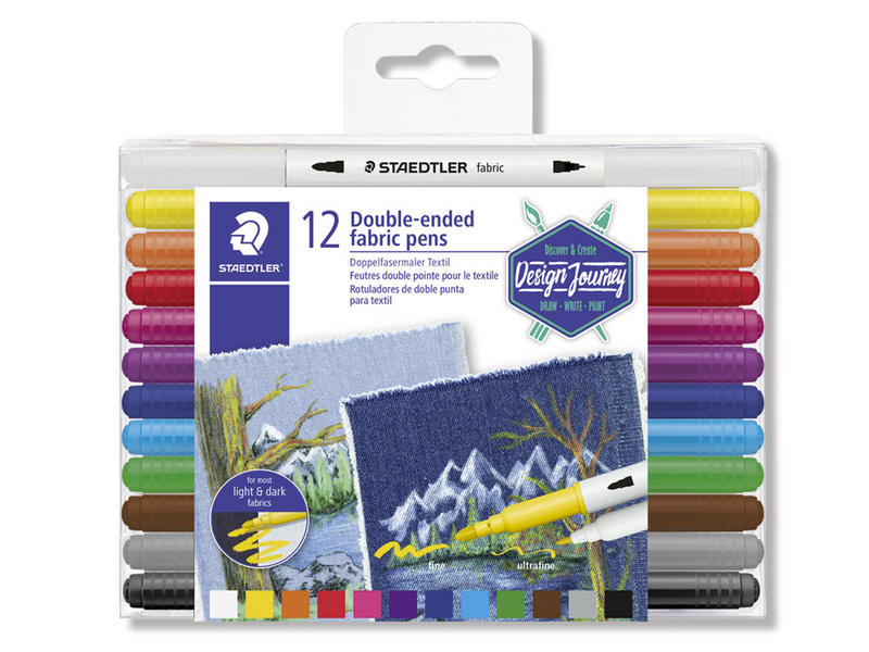 Staedtler Double-ended fabric pens 12 pcs