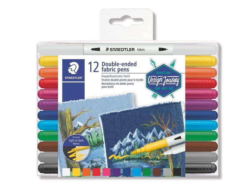 Staedtler Double-ended fabric pens 12 pcs