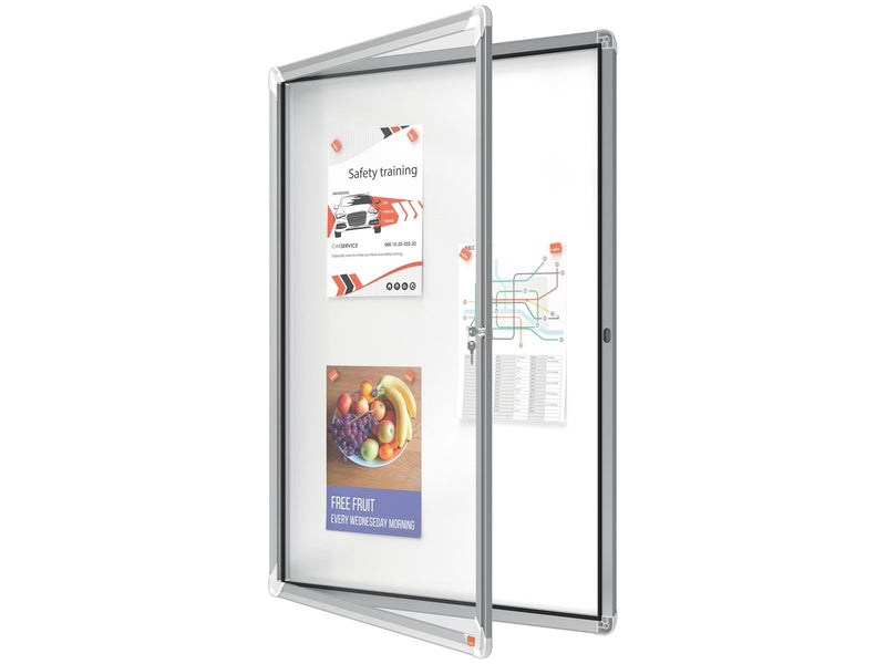 Nobo Premium Plus Schaukasten für den Innenbereich 9 x A4, magnetisch, Klapptür
